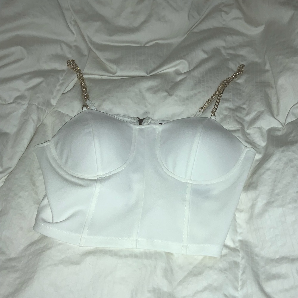 White Corset Top